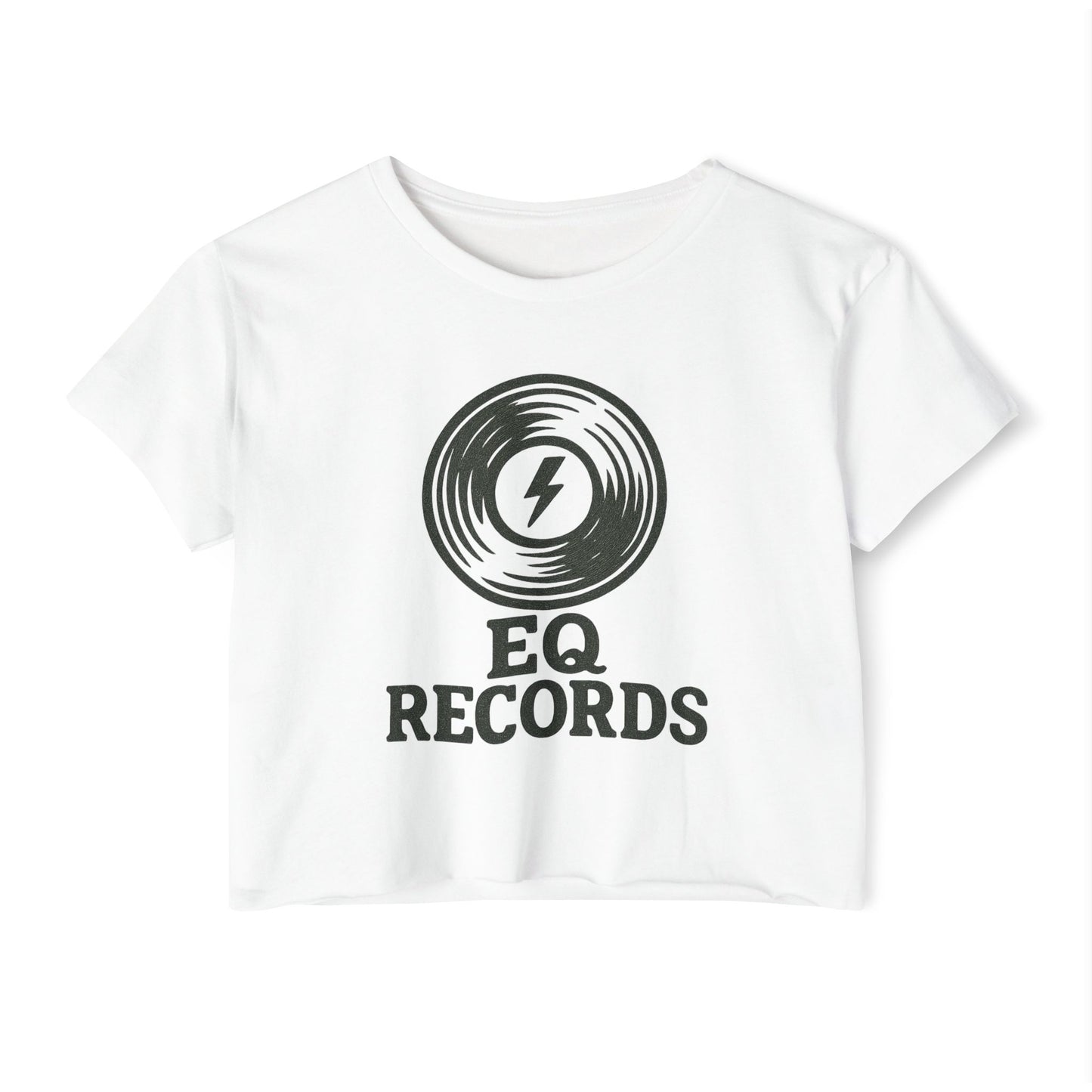 EQ Records Women's Crop Top T-shirt
